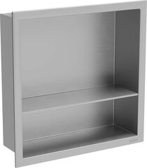 Mexen X-Wall-R süvistatav seinariiul 2l, 30x30 cm, Inox hind ja info | Vannitoa aksessuaarid | hansapost.ee