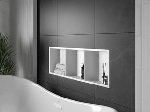 Mexen X-Wall-R süvistatav seinariiul 3l, 90x30 cm, White цена и информация | Аксессуары для ванной комнаты | hansapost.ee