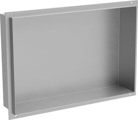 Mexen X-Wall-NR süvistatav seinariiul, 45x30 cm, Inox hind ja info | Vannitoa aksessuaarid | hansapost.ee