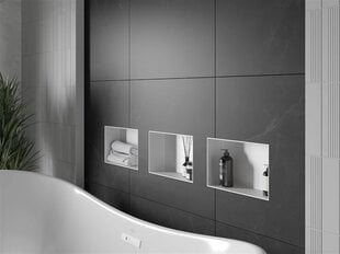 Mexen X-Wall-NR süvistatav seinariiul, 30x20 cm, White цена и информация | Аксессуары для ванной комнаты | hansapost.ee