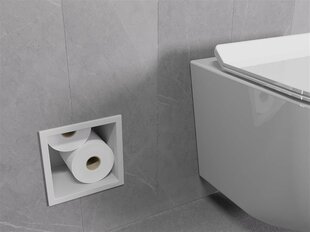 Mexen X-Wall-B peidetud tualettpaberi ümbris, White цена и информация | Аксессуары для ванной комнаты | hansapost.ee