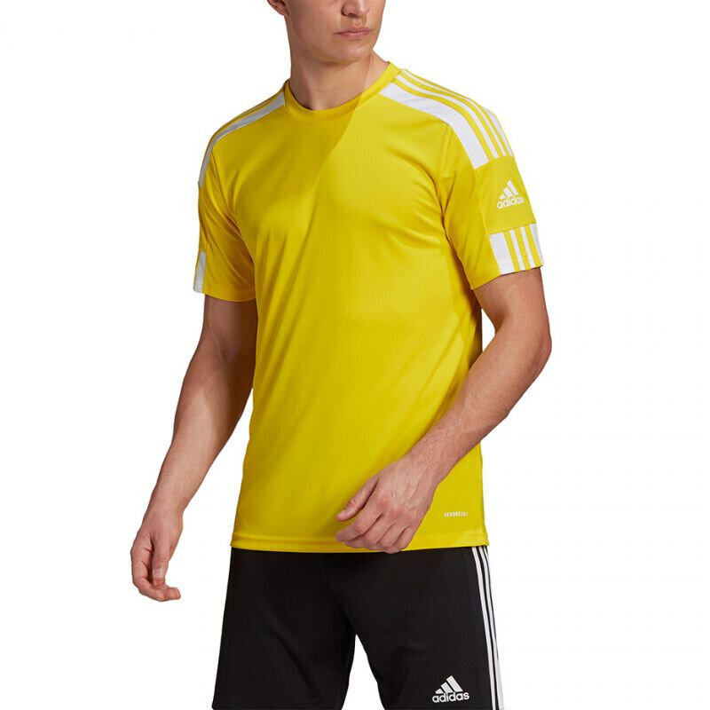 T-särk Adidas Squadra 21, kollane цена и информация | Jalgpalli varustus ja riided | hansapost.ee