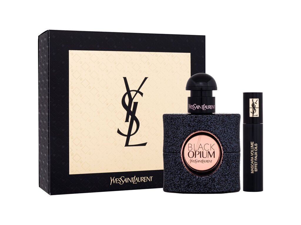 Komplekt naistele Yves Saint Laurent Black Opium: EDP, 30 ml + miniripsmetušš, 2 ml hind ja info | Parfüümid naistele | hansapost.ee