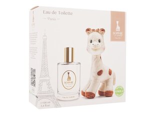 Komplekt: parfüüm lastele alates 5. eluaastast Sophie la Giraffe Coffret Eau de Toilette 100 ml + võluv plüüsist mänguasi цена и информация | Духи для детей | hansapost.ee