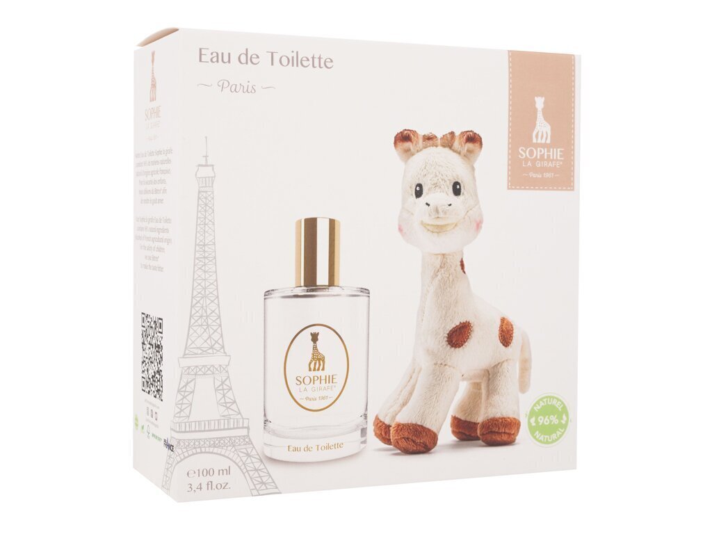 Komplekt: parfüüm lastele alates 5. eluaastast Sophie la Giraffe Coffret Eau de Toilette 100 ml + võluv plüüsist mänguasi цена и информация | Laste lõhnaõlid | hansapost.ee