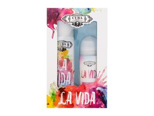 Komplekt naistele Cuba La Vida: EDT 100 ml + rulldeodorant, 50 ml price and information | Parfüümid naistele | hansapost.ee