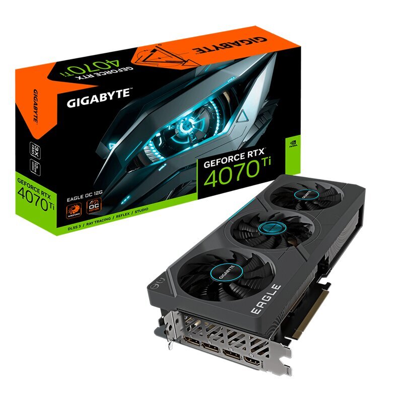 Gigabyte GeForce RTX 4070 Ti EAGLE OC 12G (GV-N407TEAGLE OC-12G) hind ja info | Videokaardid | hansapost.ee