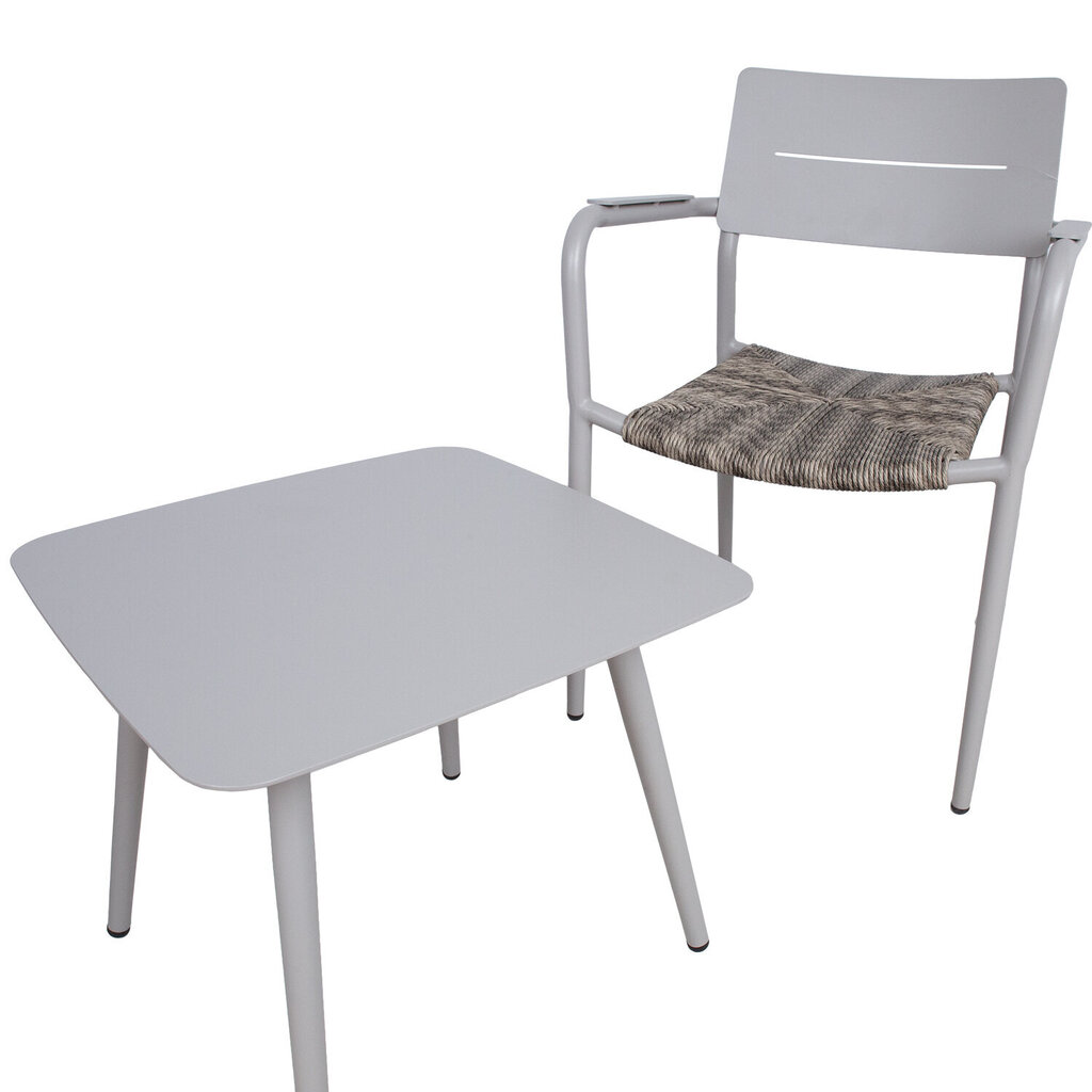Rõdukomplekt COCORA laud ja 2 tooli, pruun цена и информация | Välimööbli komplektid | hansapost.ee