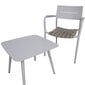 Rõdukomplekt COCORA laud ja 2 tooli, pruun цена и информация | Välimööbli komplektid | hansapost.ee