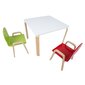Lastelaud HAPPY 75x75xH50cm, valge цена и информация | Lauad ja toolid lastele | hansapost.ee