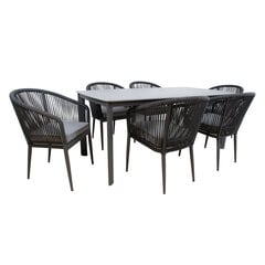 Садовая мебель ECCO стол и 6 стульев цена и информация | Комплекты уличной мебели | hansapost.ee