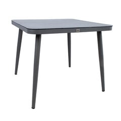Стол ANDROS 90x90xH75 см, серый цена и информация | Садовые столы и столики | hansapost.ee