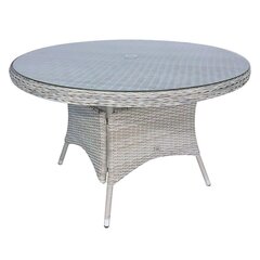 Laud ASCOT D121xH75cm, hall, alumiinium, plastikpunutis price and information | Garden tables | hansapost.ee