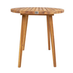 Стол FLORIAN D70xH75 см, акация цена и информация | Садовые столы и столики | hansapost.ee