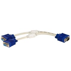 Адаптер Akyga VGA 15-PIN / 2X VGA 15-PIN, 25 см цена и информация | Адаптеры, USB-разветвители | hansapost.ee