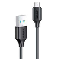 Joyroom cable USB-A - Micro USB 480Mb / s 2.4A 0.25m black (S-UM018A9) (Black) hind ja info | Mobiiltelefonide kaablid | hansapost.ee