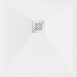 Ruudukujuline dušialus Mexen Stone+ sifooniga, White, 70/80/90/100 cm hind ja info | Dušialused | hansapost.ee