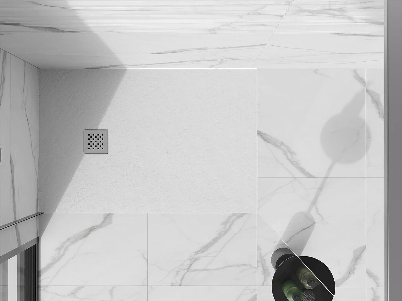 Ristkülikukujuline dušialus Mexen Stone+ sifooniga, White, 120x70,80,90,100 cm цена и информация | Dušialused | hansapost.ee
