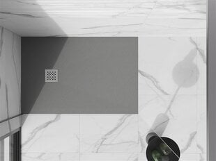 Прямоугольный душевой поддон Mexen Stone+ с сифоном, Серый, 110x70,80,90 см цена и информация | Стойки для душа | hansapost.ee