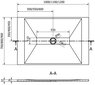 Ristkülikukujuline dušialus Mexen Toro SMC sifooniga, Black, 120x70,80,90 cm hind ja info | Dušialused | hansapost.ee