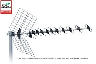 TV antenn ISKRA DTX-48 FLT7 Silver hind ja info | Televiisori antennid | hansapost.ee
