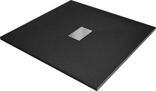 Kandiline dušialus Mexen Hugo SMC sifooniga, Black+Inox, 100x100 cm hind ja info | Dušialused | hansapost.ee