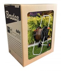 Тележка для шланга со шлангом и насадками Brad Carat, 20 м 1/2 " цена и информация | Оборудование для полива | hansapost.ee