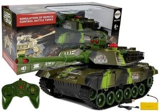 Raadio teel juhitav tank War Tank, roheline/must цена и информация | Игрушки для мальчиков | hansapost.ee