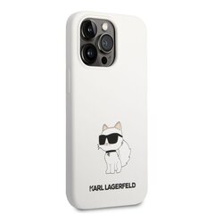 Karl Lagerfeld Liquid Silicone Choupette NFT Case for iPhone 13 Pro White hind ja info | Telefonide kaitsekaaned ja -ümbrised | hansapost.ee