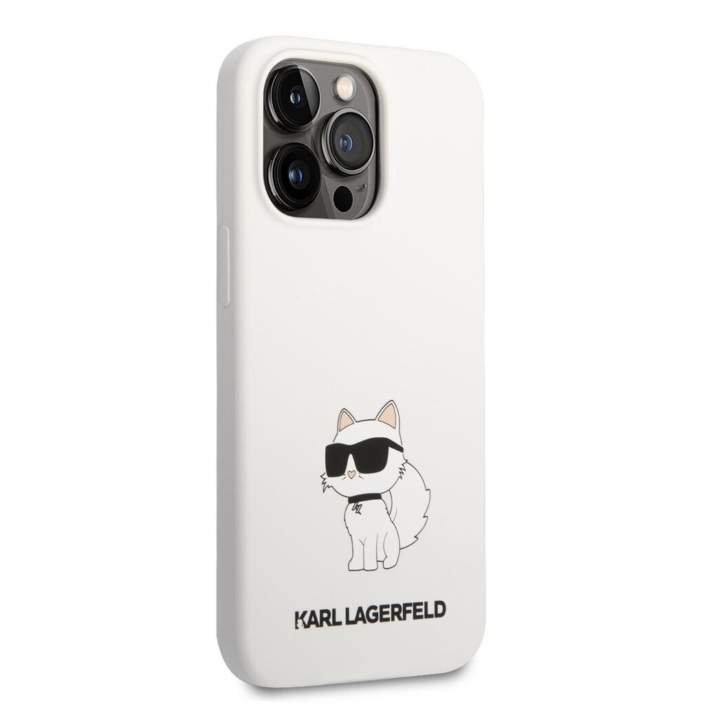 Karl Lagerfeld Liquid Silicone Choupette NFT Case for iPhone 13 Pro White hind ja info | Telefonide kaitsekaaned ja -ümbrised | hansapost.ee