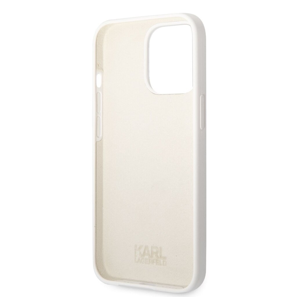 Karl Lagerfeld Liquid Silicone Choupette NFT Case for iPhone 13 Pro White hind ja info | Telefonide kaitsekaaned ja -ümbrised | hansapost.ee