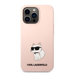 Karl Lagerfeld Liquid Silicone Choupette NFT Case for iPhone 13 Pro Pink hind ja info | Telefonide kaitsekaaned ja -ümbrised | hansapost.ee