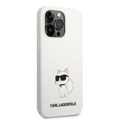 Karl Lagerfeld Liquid Silicone Choupette NFT Case for iPhone 13 Pro Max White цена и информация | Чехлы для телефонов | hansapost.ee