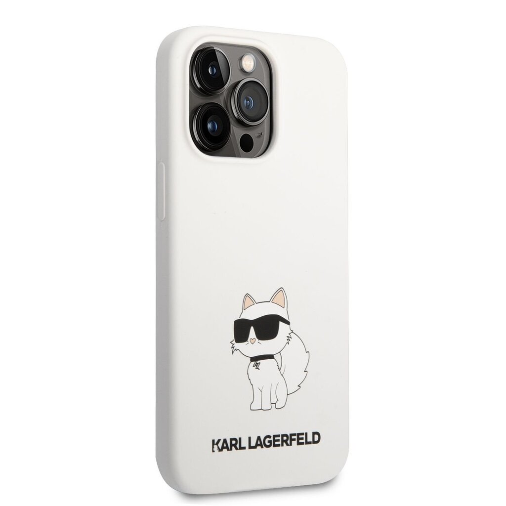 Karl Lagerfeld Liquid Silicone Choupette NFT Case for iPhone 13 Pro Max White hind ja info | Telefonide kaitsekaaned ja -ümbrised | hansapost.ee