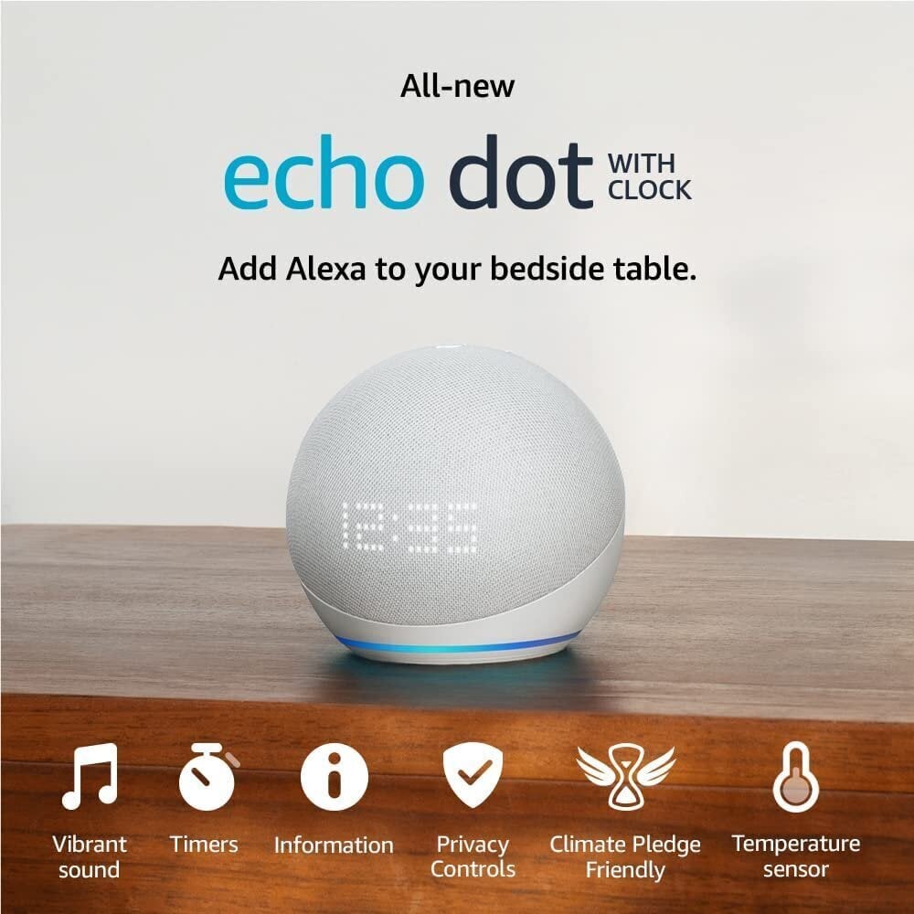 Amazon Echo dot 5 Watch, valge цена и информация | Kõlarid | hansapost.ee