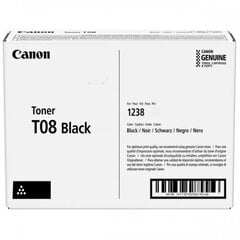 Картридж для лазерного принтера Canon T08 (3010C006), черный цена и информация | Картриджи и тонеры | hansapost.ee
