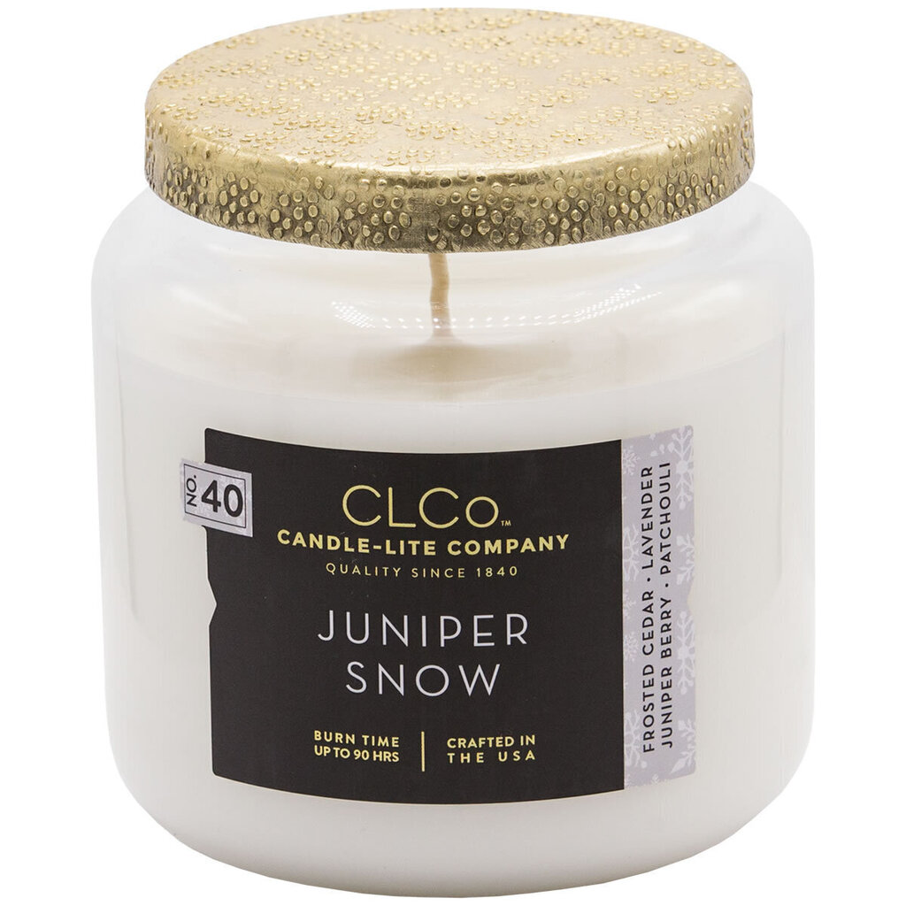 Candle-Lite lõhnaküünal korgiga Juniper Snow, 396 g цена и информация | Küünlad, küünlajalad | hansapost.ee