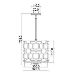 Rippvalgusti Elstead Lighting Sabina HK-SABINA-3P hind ja info | Rippvalgustid | hansapost.ee