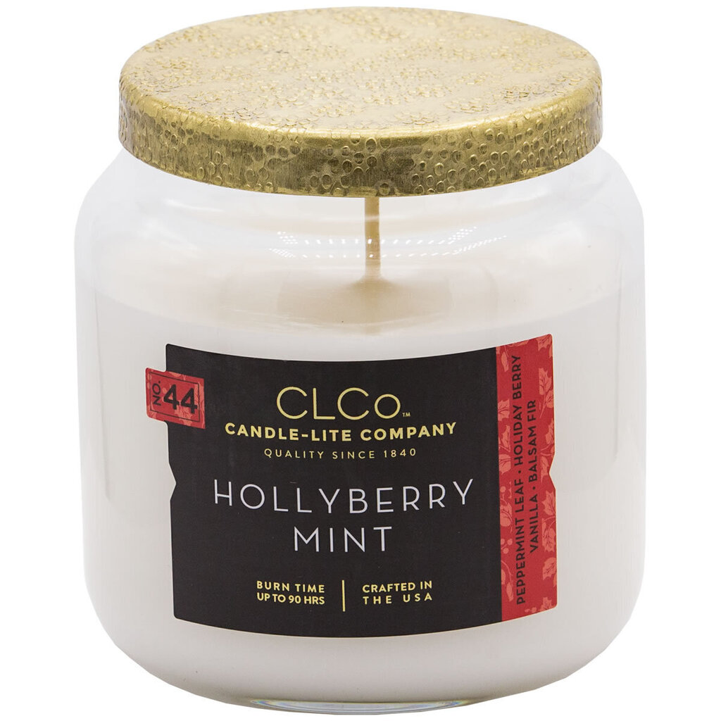 Candle-Lite lõhnaküünal korgiga Hollyberry Mint, 396 g цена и информация | Küünlad, küünlajalad | hansapost.ee