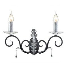 Настенный светильник Elstead Lighting Amarilli AML2-BLK-SILVER цена и информация | Настенные светильники | hansapost.ee