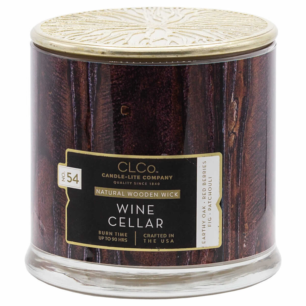 Lõhnaküünal kaanega Candle-Lite Wine Cellar, 396 g цена и информация | Küünlad, küünlajalad | hansapost.ee