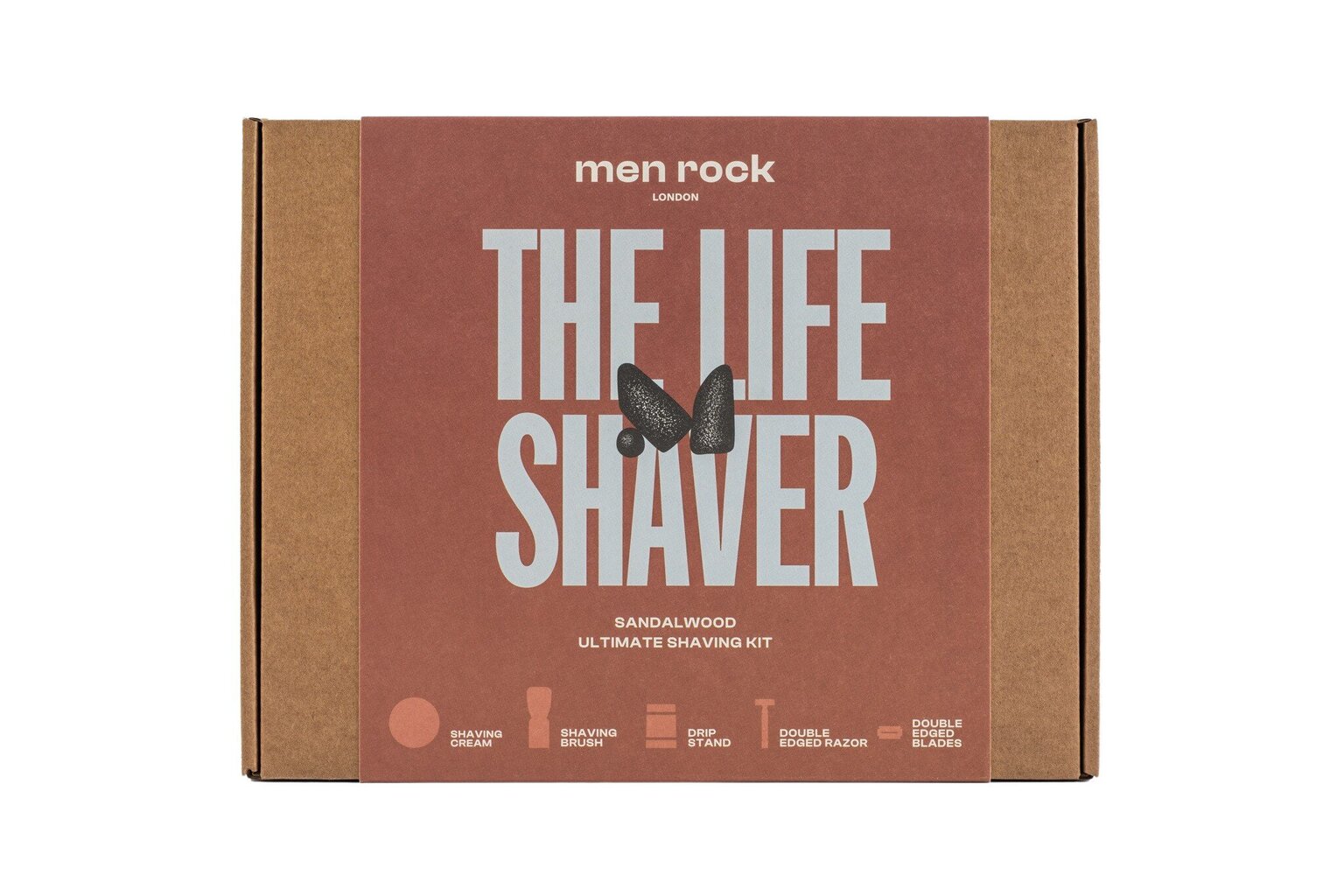 Habemeajamisriistade komplekt Men Rock Ultimate Shaving Gift Set Sandalwood hind ja info | Raseerimisvahendid | hansapost.ee