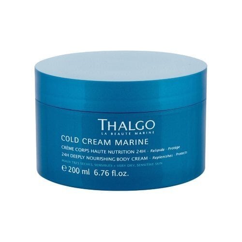 Thalgo Cold Cream Marine 24H Deeply Nourishing Body Cream - Nourishing body cream for very dry and sensitive skin 200ml цена и информация | Kehakreemid, kehaõlid ja losjoonid | hansapost.ee