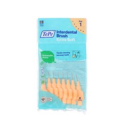 TePe Interdental Brush Extra Soft 0.45 mm orange 8 pcs - Very fine interdental brushes 8.0ks hind ja info | Hambaharjad, hampapastad ja suuloputusvedelikud | hansapost.ee