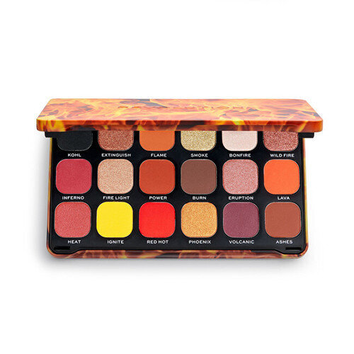 Makeup Revolution Eye Shadow Palette Forever Flawless Fire - Eye Shadow Palette 19.8 g hind ja info | Lauvärvid, ripsmetušid ja silmapliiatsid | hansapost.ee