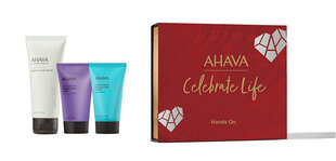 Kätekreemikomplekt naistele Ahava Celebrate Life Hands On: mineraalne kätekreem, 100 ml + Spring Blossom, 40 ml + Sea Kissed, 40 ml hind ja info | Kehakreemid, kehaõlid ja losjoonid | hansapost.ee