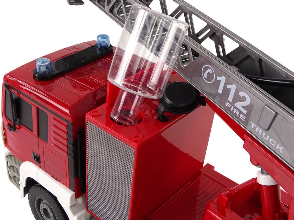 Kaugjuhitav tuletõrjeauto koos veepumbaga RC, punane цена и информация | Mänguasjad poistele | hansapost.ee