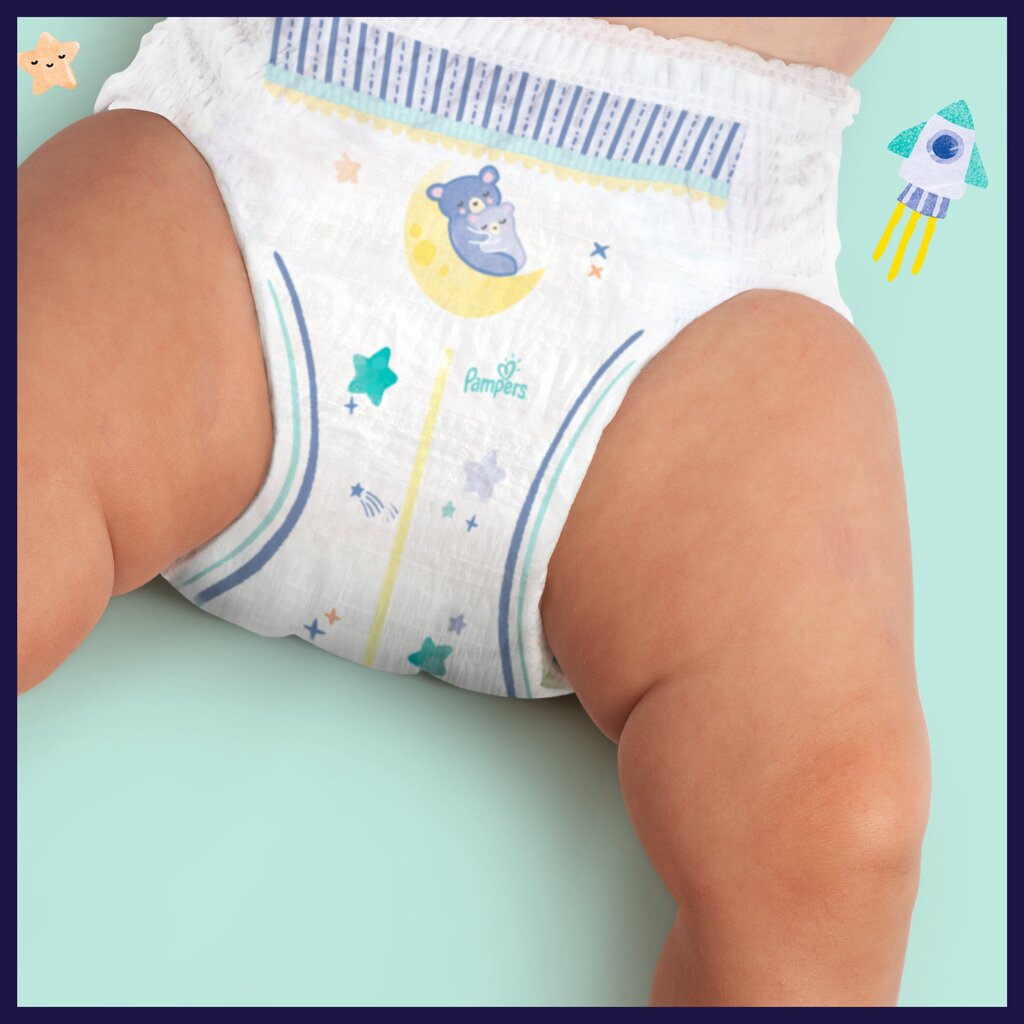 Püksmähkmed Pampers Night Pants Monthly Pack, suurus 6, 15+ kg, 76 tk цена и информация | Mähkmed, riidest mähkmed | hansapost.ee