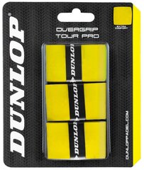 Reketi grip Dunlop TOUR PRO 3-blister kollane hind ja info | Padel | hansapost.ee