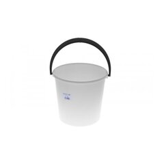 Белое пластиковое ведро, 10 л. цена и информация | Тазик с ручками круглый 9л, серый | hansapost.ee